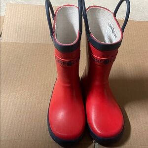 Lone Cone Kids Red Rain Boots